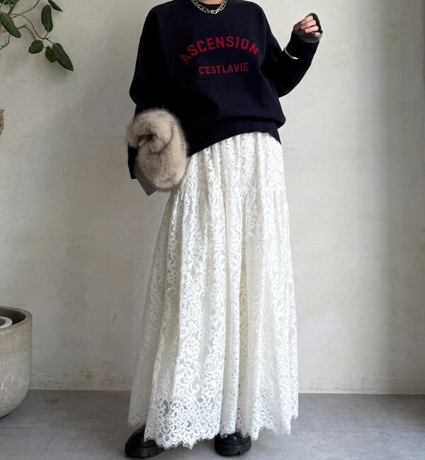  「【WEB限定】ASCENSIONロゴニットトップス」|ニット・セーター|