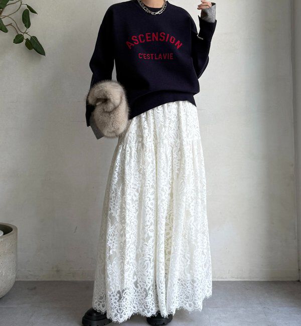  「【WEB限定】ASCENSIONロゴニットトップス」|ニット・セーター|