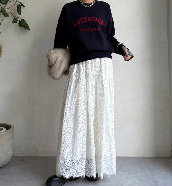  「【WEB限定】ASCENSIONロゴニットトップス」|ニット・セーター|