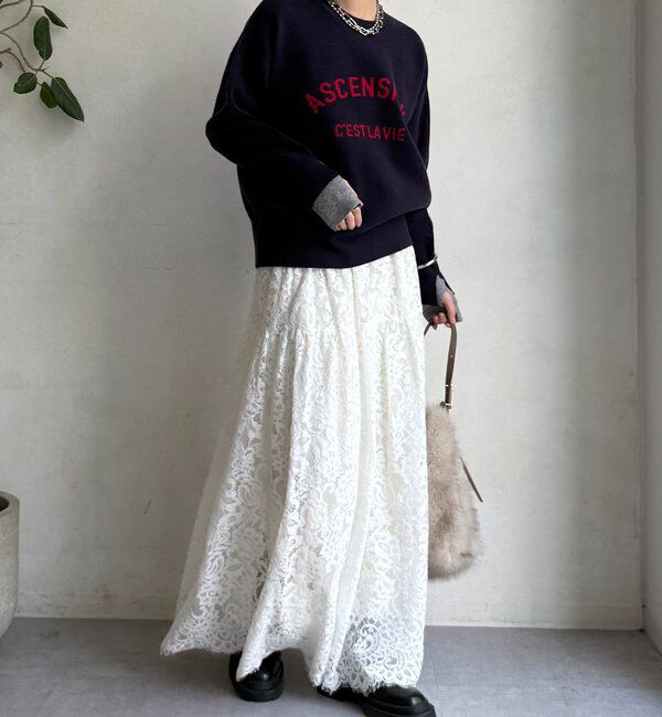  「【WEB限定】ASCENSIONロゴニットトップス」|ニット・セーター|