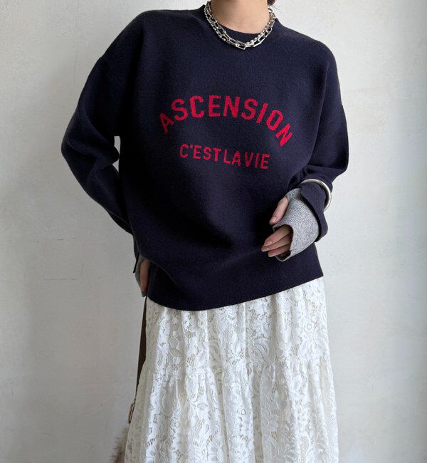 「【WEB限定】ASCENSIONロゴニットトップス」|ニット・セーター|