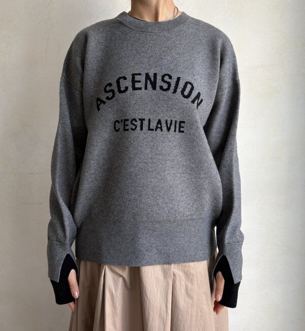  「【WEB限定】ASCENSIONロゴニットトップス」|ニット・セーター|