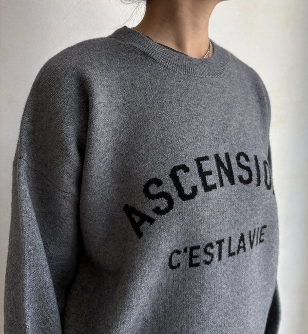  「【WEB限定】ASCENSIONロゴニットトップス」|ニット・セーター|