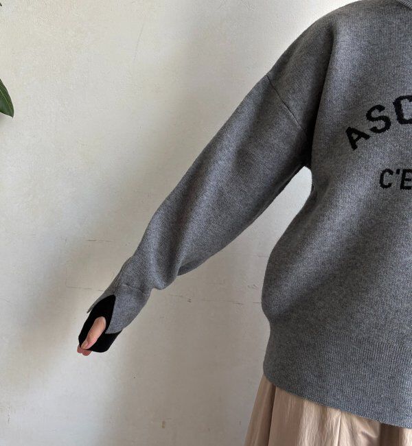  「【WEB限定】ASCENSIONロゴニットトップス」|ニット・セーター|