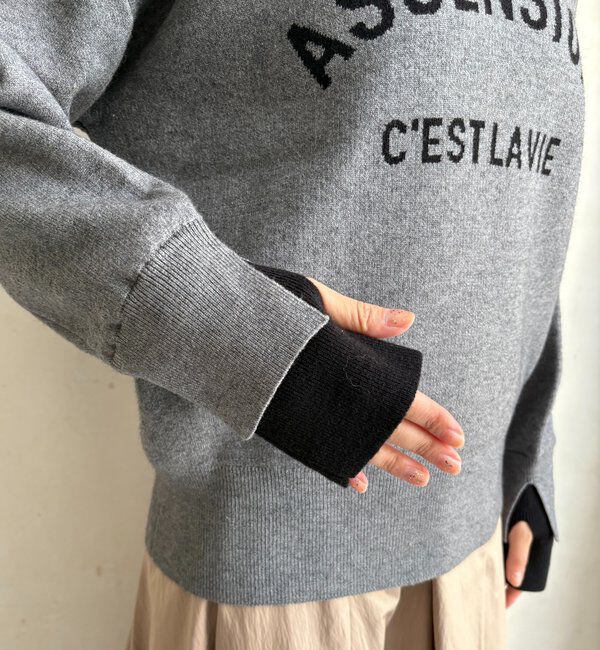  「【WEB限定】ASCENSIONロゴニットトップス」|ニット・セーター|