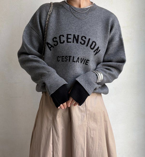  「【WEB限定】ASCENSIONロゴニットトップス」|ニット・セーター|