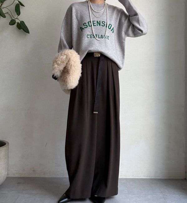  「【WEB限定】ASCENSIONロゴニットトップス」|ニット・セーター|