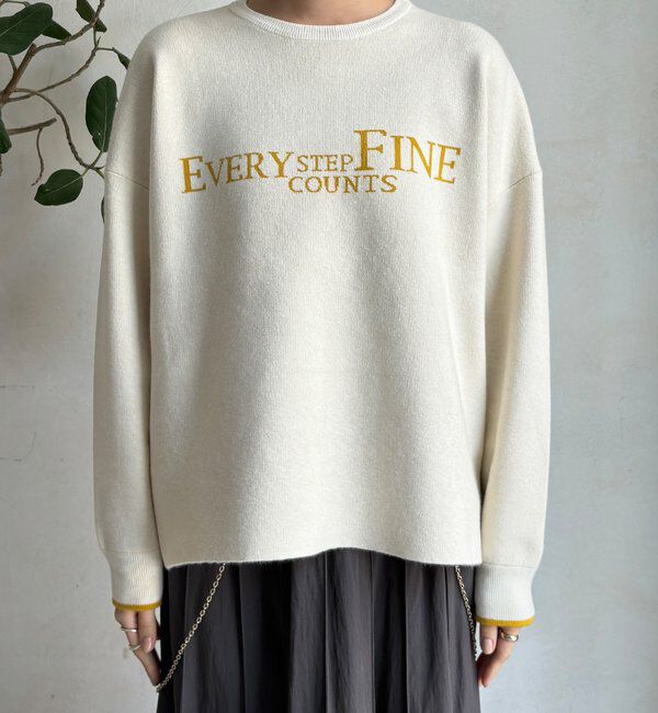  「【WEB限定】ダブルジャガードロゴニット」|ニット・セーター|