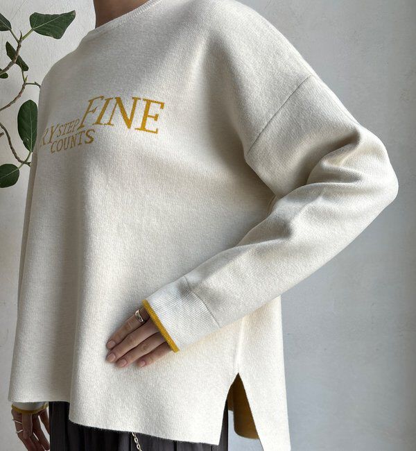  「【WEB限定】ダブルジャガードロゴニット」|ニット・セーター|