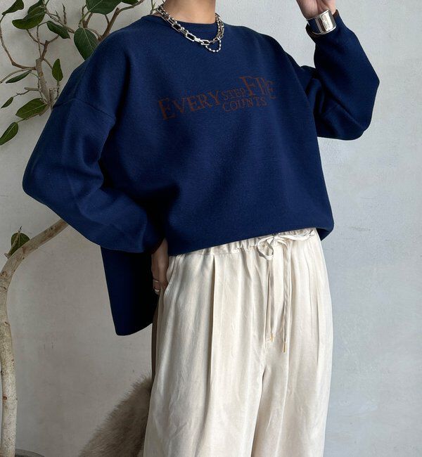  「【WEB限定】ダブルジャガードロゴニット」|ニット・セーター|