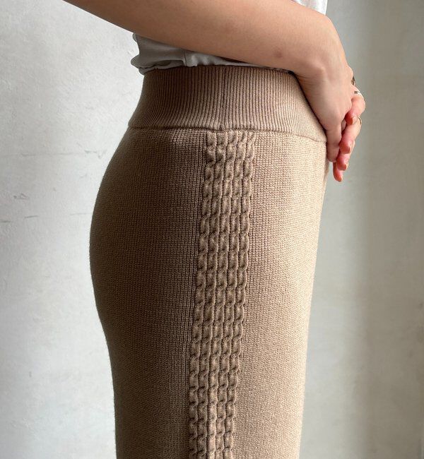  「サイドケーブルニットパンツ」|チノ|