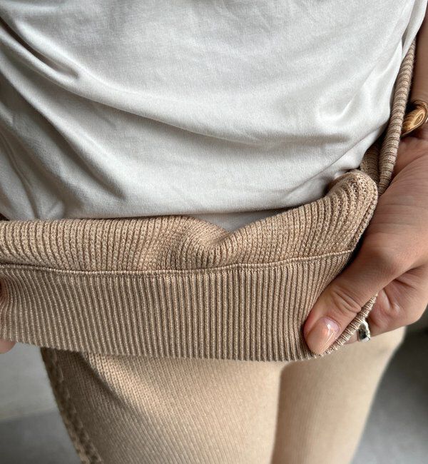  「サイドケーブルニットパンツ」|チノ|