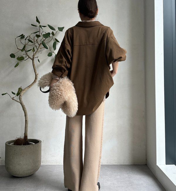  「サイドケーブルニットパンツ」|チノ|