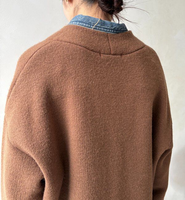  「ダブルフェイスニットガウン」|カーディガン|