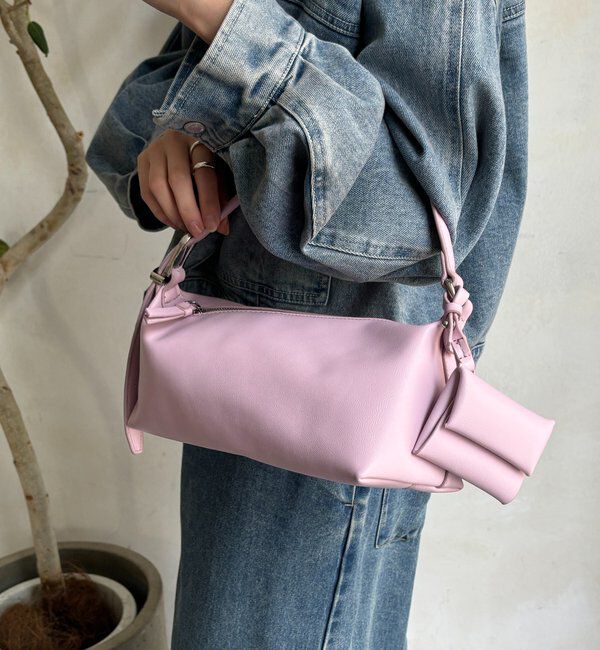  「ツイストワンハンドルバッグ」|トートバッグ|ピンク