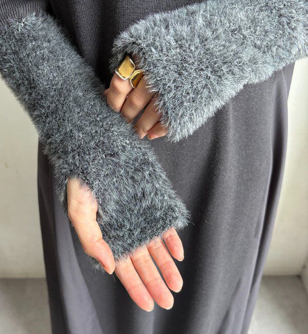  「【WEB限定】袖シャギー布帛切替ワンピース」|ワンピース|