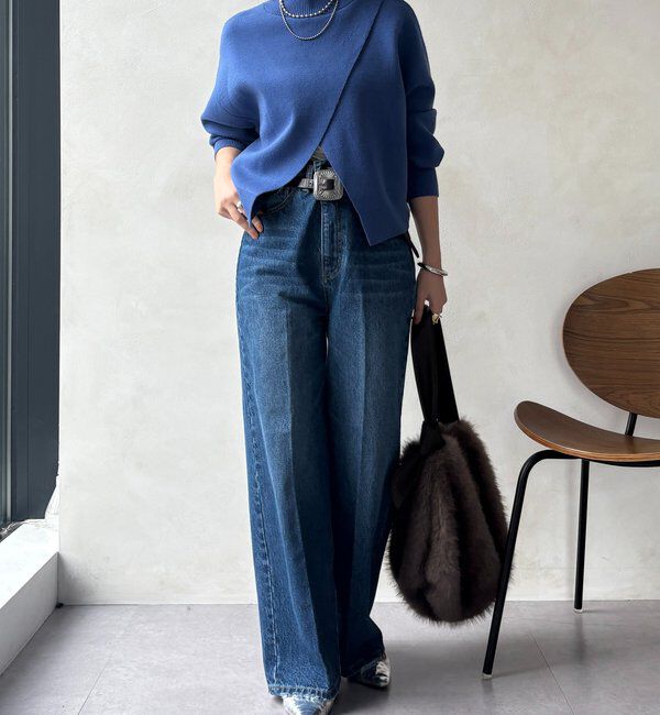  「【WEB限定】クロップド2WAYニット」|ニット・セーター|