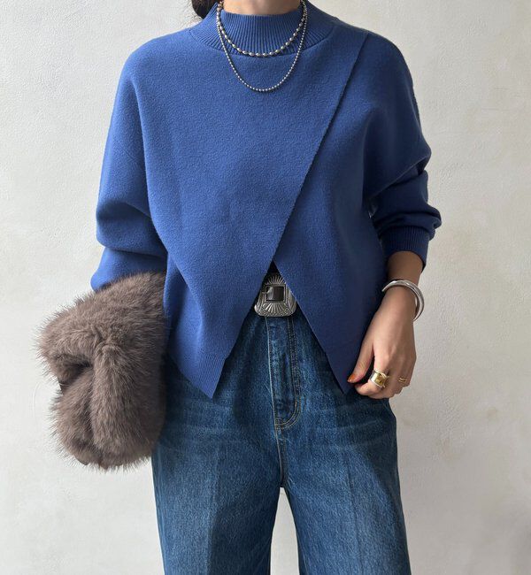  「【WEB限定】クロップド2WAYニット」|ニット・セーター|