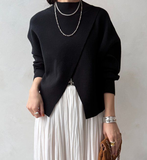  「【WEB限定】クロップド2WAYニット」|ニット・セーター|