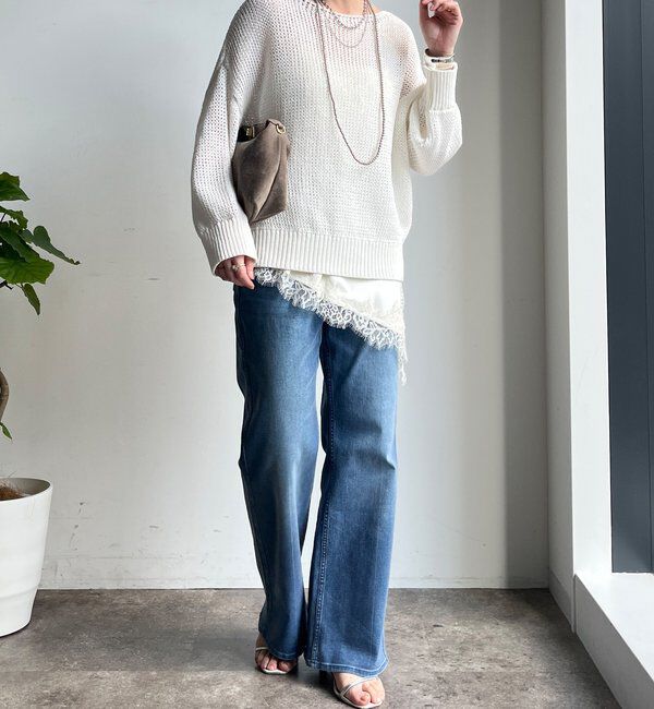  「【新色追加！】コットンローゲージプルオーバー」|ニット・セーター|