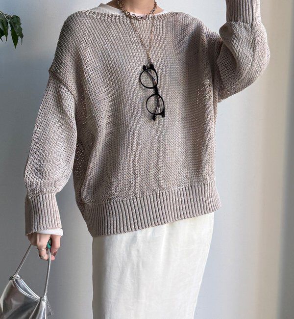  「【新色追加！】コットンローゲージプルオーバー」|ニット・セーター|