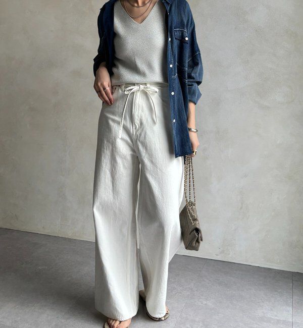  「前後2WAYラメニットタンク」|ニット・セーター|