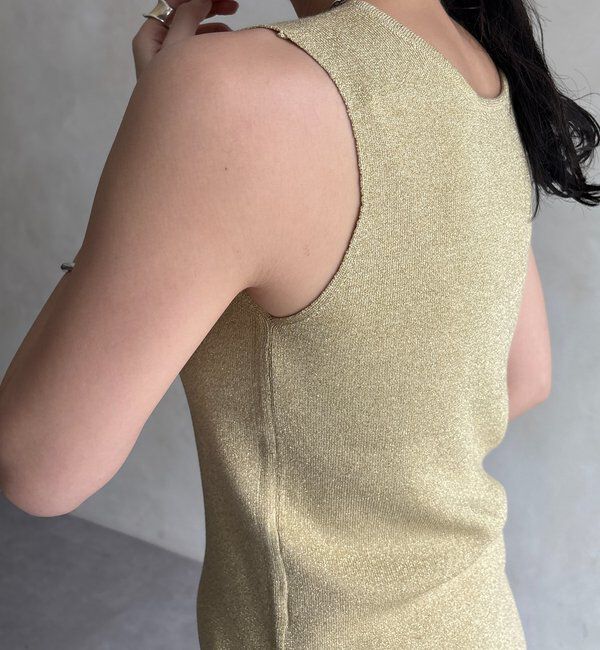  「前後2WAYラメニットタンク」|ニット・セーター|