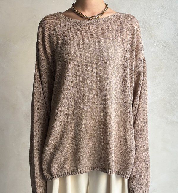  「ペーパーヤーンプルオーバー」|ニット・セーター|