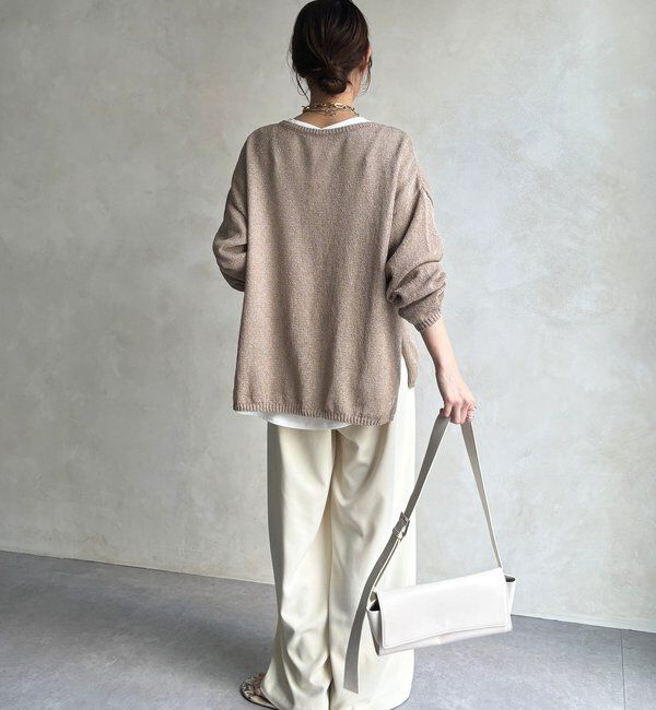  「ペーパーヤーンプルオーバー」|ニット・セーター|