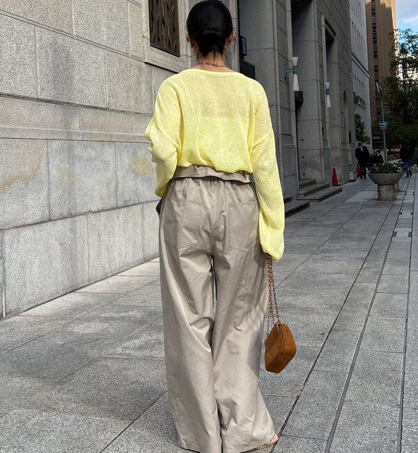  「ペーパーヤーンプルオーバー」|ニット・セーター|