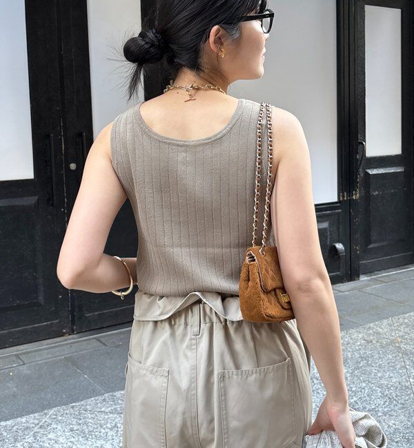  「ヘンリーネック前後2WAYニットタンク」|ニット・セーター|