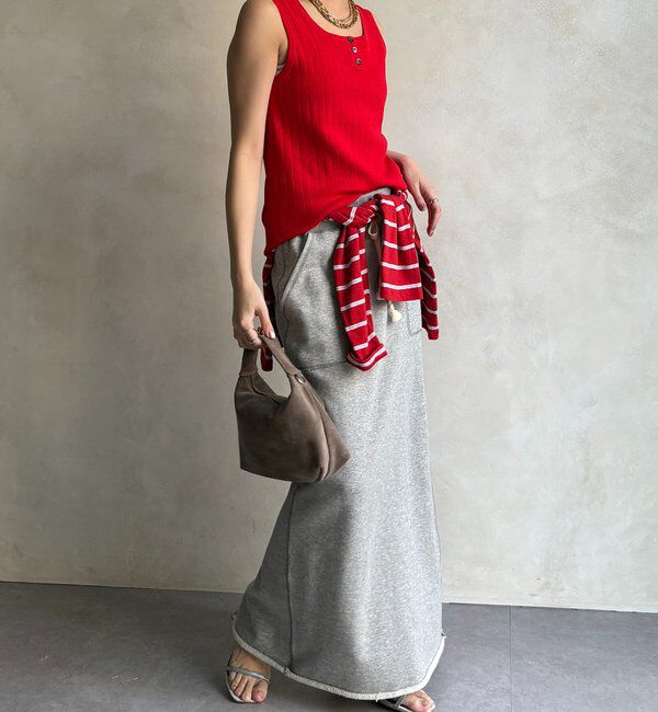  「ヘンリーネック前後2WAYニットタンク」|ニット・セーター|