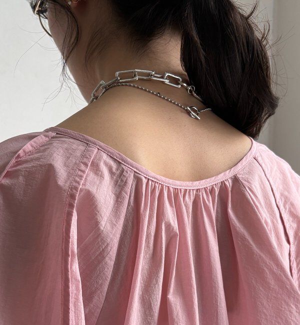  「シャーリングカフチュニックブラウス」|シャツ・ブラウス|