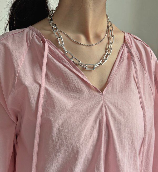  「シャーリングカフチュニックブラウス」|シャツ・ブラウス|