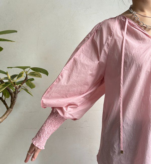  「シャーリングカフチュニックブラウス」|シャツ・ブラウス|