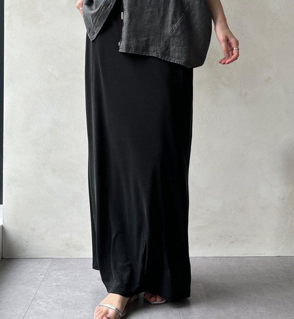  「【セットアップ可能】ソフトIラインスカート」|スカート|