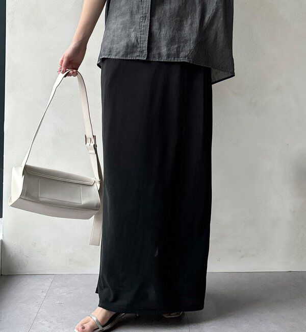  「【セットアップ可能】ソフトIラインスカート」|スカート|