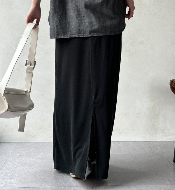  「【セットアップ可能】ソフトIラインスカート」|スカート|