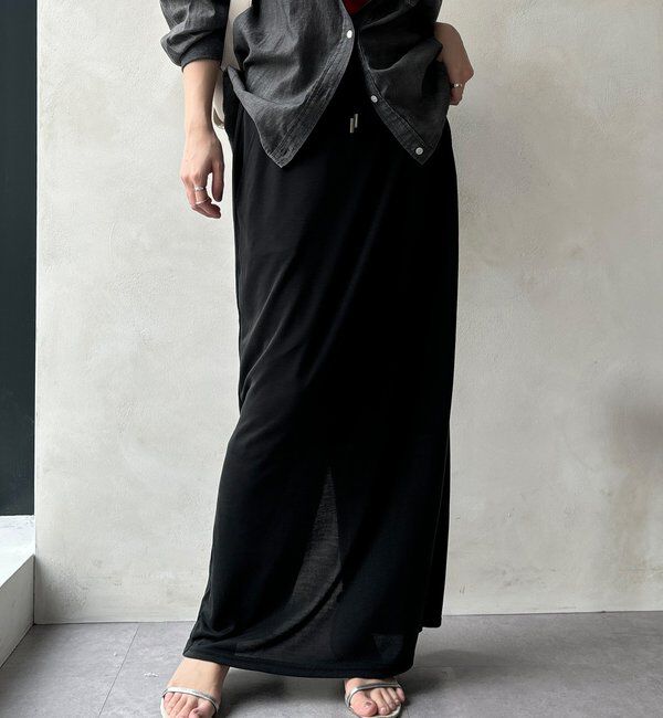  「【セットアップ可能】ソフトIラインスカート」|スカート|