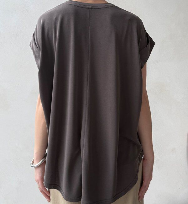  「【セットアップ可能】フロッキー肩タックプリントTEE」|Tシャツ・カットソー|