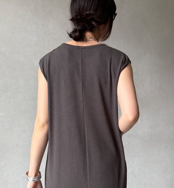  「【WEB限定】テレコヘンリーネックワンピース」|ワンピース|