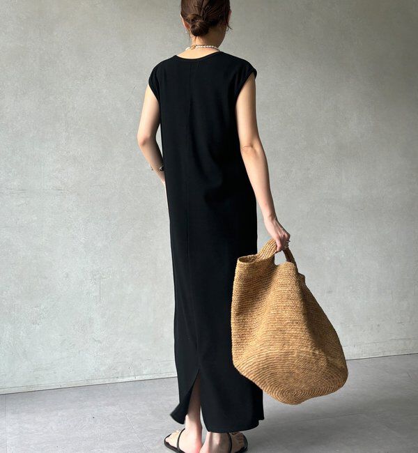  「【WEB限定】テレコヘンリーネックワンピース」|ワンピース|