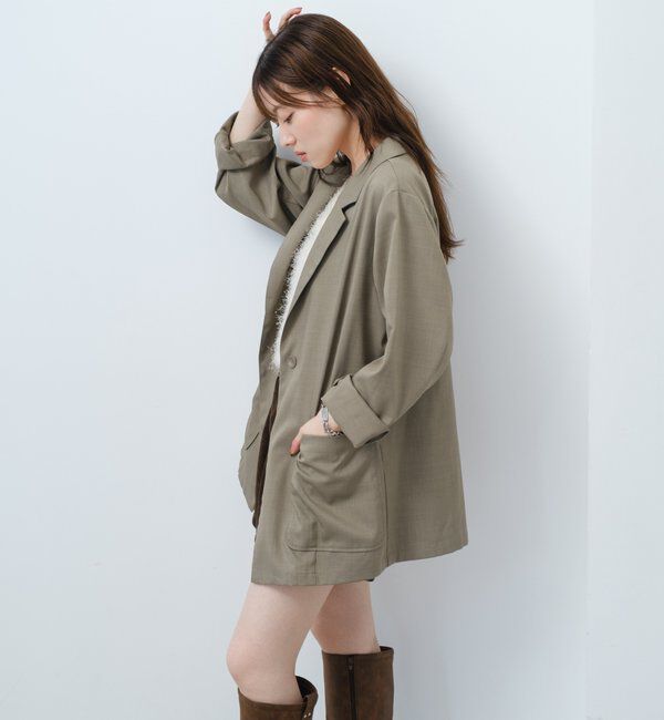  「【4色展開/裏地なし】バックスリットジャケット」|その他|