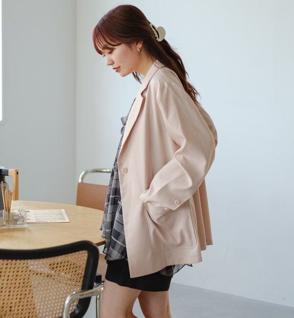  「【4色展開/裏地なし】バックスリットジャケット」|その他|