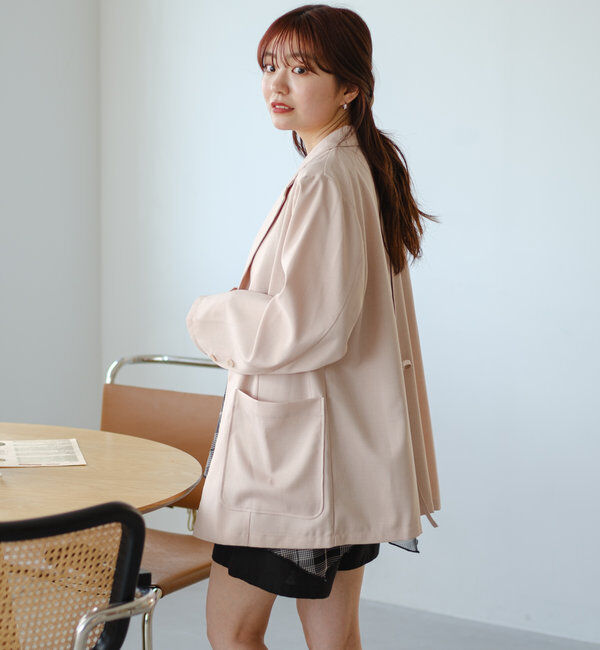  「【4色展開/裏地なし】バックスリットジャケット」|その他|