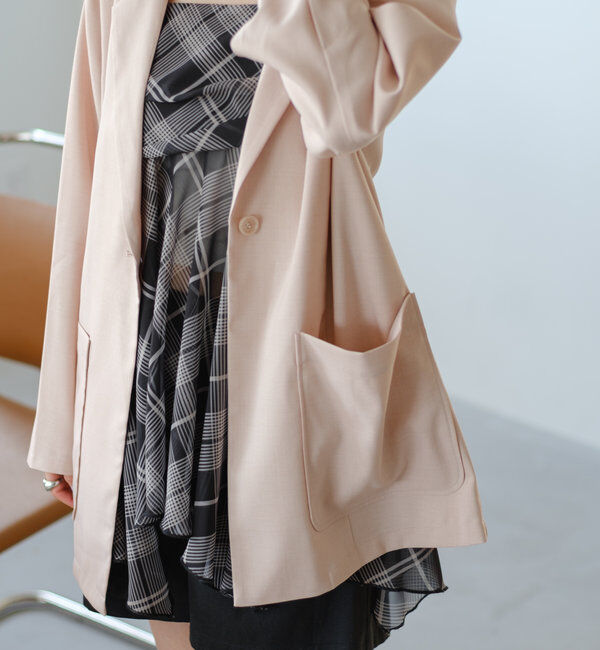  「【4色展開/裏地なし】バックスリットジャケット」|その他|