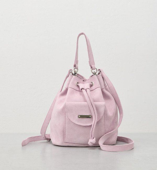  「【2026SSカタログ/4色展開】スエードミニバッグ」|トートバッグ|ピンクその他1