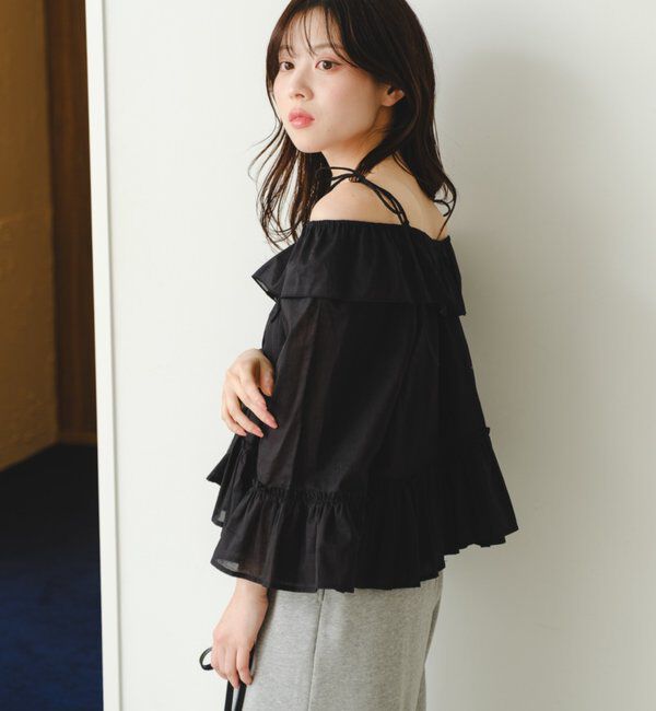  「バタフライフリルブラウス」|シャツ・ブラウス|