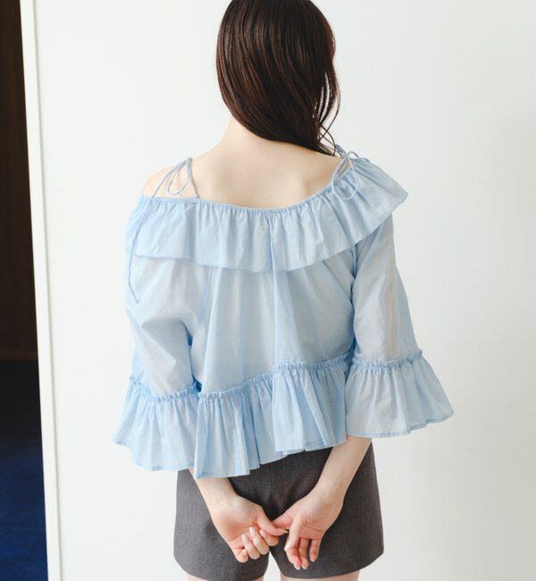  「バタフライフリルブラウス」|シャツ・ブラウス|