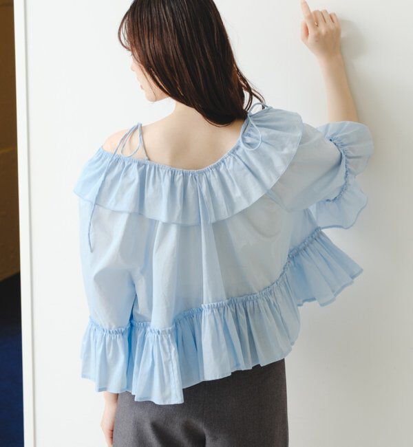  「バタフライフリルブラウス」|シャツ・ブラウス|